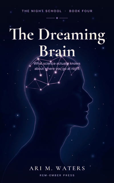 Cover of The Dreaming Brain: a constellation shaped like a brain